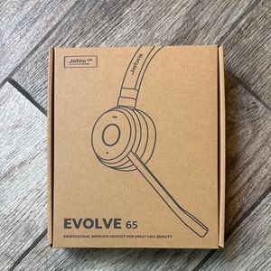 Jabra Evolve 65 On-Ear Wireless Headphones - Black